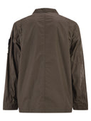Stone Island Field Jacket With Pigmented Wax Coating