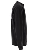 Stone Island Oversized Crew Neck Sweatshirt With “Outline Compass” Print