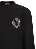 Stone Island Oversized Crew Neck Sweatshirt With “Outline Compass” Print