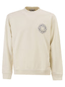 Felpa girocollo oversize di Stone Island con stampa “Outline Compass”.