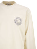 Felpa girocollo oversize di Stone Island con stampa “Outline Compass”.