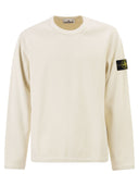 Felpa Stone Island Regular Fit Girocollo Con Bordi Elasticizzati