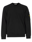 Stone Island Regular Fit Crew Neck Sweatshirt With Seasonal Pocket
