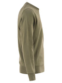 Stone Island Regular Fit Crew Neck Sweatshirt With Raglan Sleeves