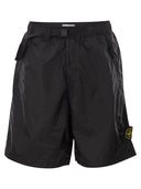 Stone Island - Bermuda en tissu technique avec ceinture réglable