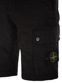 Stone Island Slim Fit Cargo Bermuda Shorts With Zip Pockets