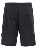 Stone Island Regular Fit Cargo Bermuda Shorts With Zip Pockets