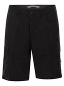 Stone Island Regular Fit Cargo Bermuda Shorts With Zip Pockets