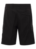 Stone Island Regular Fit Cargo Bermuda Shorts With Zip Pockets