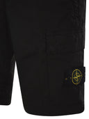 Stone Island Regular Fit Cargo Bermuda Shorts With Zip Pockets