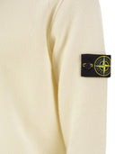 Stone Island Crew Neck Jumper With Reverse Stitch Details