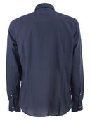 Mc2 Saint Barth Cotton Poplin Shirt With Embroidered Logo