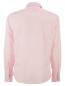 Mc2 Saint Barth Cotton Poplin Shirt With Embroidered Logo