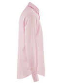 Mc2 Saint Barth Cotton Poplin Shirt With Embroidered Logo