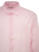 Mc2 Saint Barth Cotton Poplin Shirt With Embroidered Logo