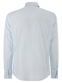 Mc2 Saint Barth Cotton Poplin Shirt With Embroidered Logo