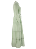 Mc2 Saint Barth Leyde Cotton Long Dress