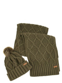 Barbour Ridley Cap And Scarf Set
