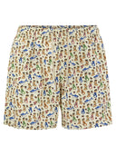 Mc2 Saint Barth Lightweight Fabric Swim Boxer Shorts With Print