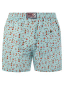 Mc2 Saint Barth Lightweight Fabric Swim Boxer Shorts With Print