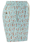 Mc2 Saint Barth Lightweight Fabric Swim Boxer Shorts With Print