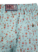 Mc2 Saint Barth Lightweight Fabric Swim Boxer Shorts With Print