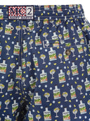 Mc2 Saint Barth Lightweight Fabric Swim Boxer Shorts With Print