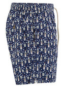 Mc2 Saint Barth Lightweight Fabric Swim Boxer Shorts With Print