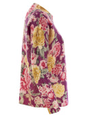 Mc2 Saint Barth Louise Cashmere Blend Jumper With Flower Print