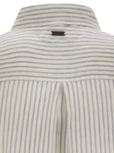 Scheda a strisce di lino marina Barbour