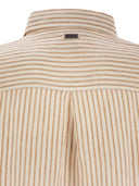 Camisa a rayas de lino marino Barbour