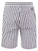 Vilebrequin Striped Cotton And Linen Bermuda Shorts