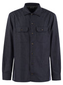 Brunello Cucinelli Virgin Wool Flannel Overshirt With Pockets