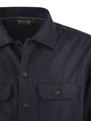 Brunello Cucinelli Virgin Wool Flannel Overshirt With Pockets