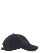 Brunello Cucinelli Virgin Wool Flannel Baseball Cap With Embroidery