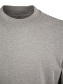 Brunello Cucinelli Long Sleeve Cotton Jersey Chimney Neck T Shirt