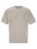 Brunello Cucinelli Cotton T Shirt With Printed Logo