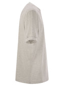 Brunello Cucinelli Cotton T Shirt With Printed Logo