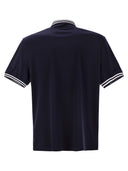 Brunello Cucinelli Baumwollpolo -Hemd mit bedrucktem Logo