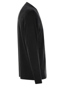 Brunello Cucinelli Crew Neck Cotton Jersey T Shirt With Long Sleeves