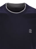 Brunello Cucinelli Slim Fit Crew Neck T Shirt In Lightweight Cotton Jersey