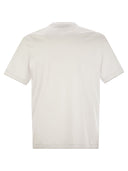 Brunello Cucinelli Slim Fit Crew Teck Camiseta en camiseta de algodón ligero
