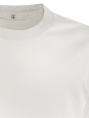 Brunello Cucinelli Crew Neck Cotton Jersey T Shirt With Long Sleeves