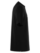 تي شيرت برونيلو كوتشينيللي قطن جيرسي بياقة دائرية مع طباعة