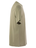 Brunello Cucinelli Baumwolltrikot -T -Shirt mit Druck