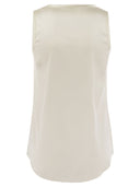 Brunello Cucinelli Stretch Silk Satin Top