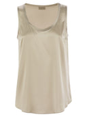 Brunello Cucinelli Stretch Silk Satin Top