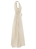 Brunello Cucinelli Sleeveless Dress With Monile
