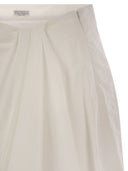 Brunello Cucinelli Bubble orlo gonna in techno cotone poplin