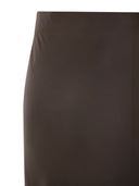 Brunello Cucinelli Fluid Bias Cut Satin Cady Skirt